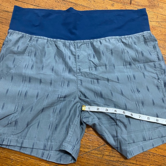🆕 Horny Toad Flip Top Tencel Shorts with Pockets Gray Blue Women's Size L - Picture 10 of 12